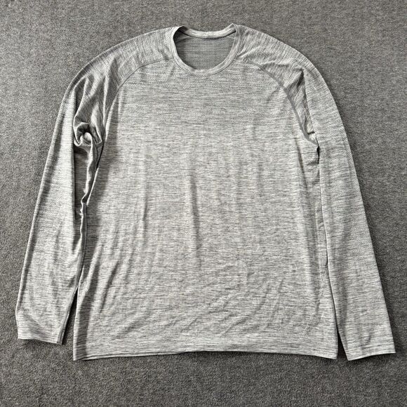 Lululemon Metal Vent Tech Shirt Long Sleeve Size XL Grey and blue Qty. 2 - Picture 7 of 14